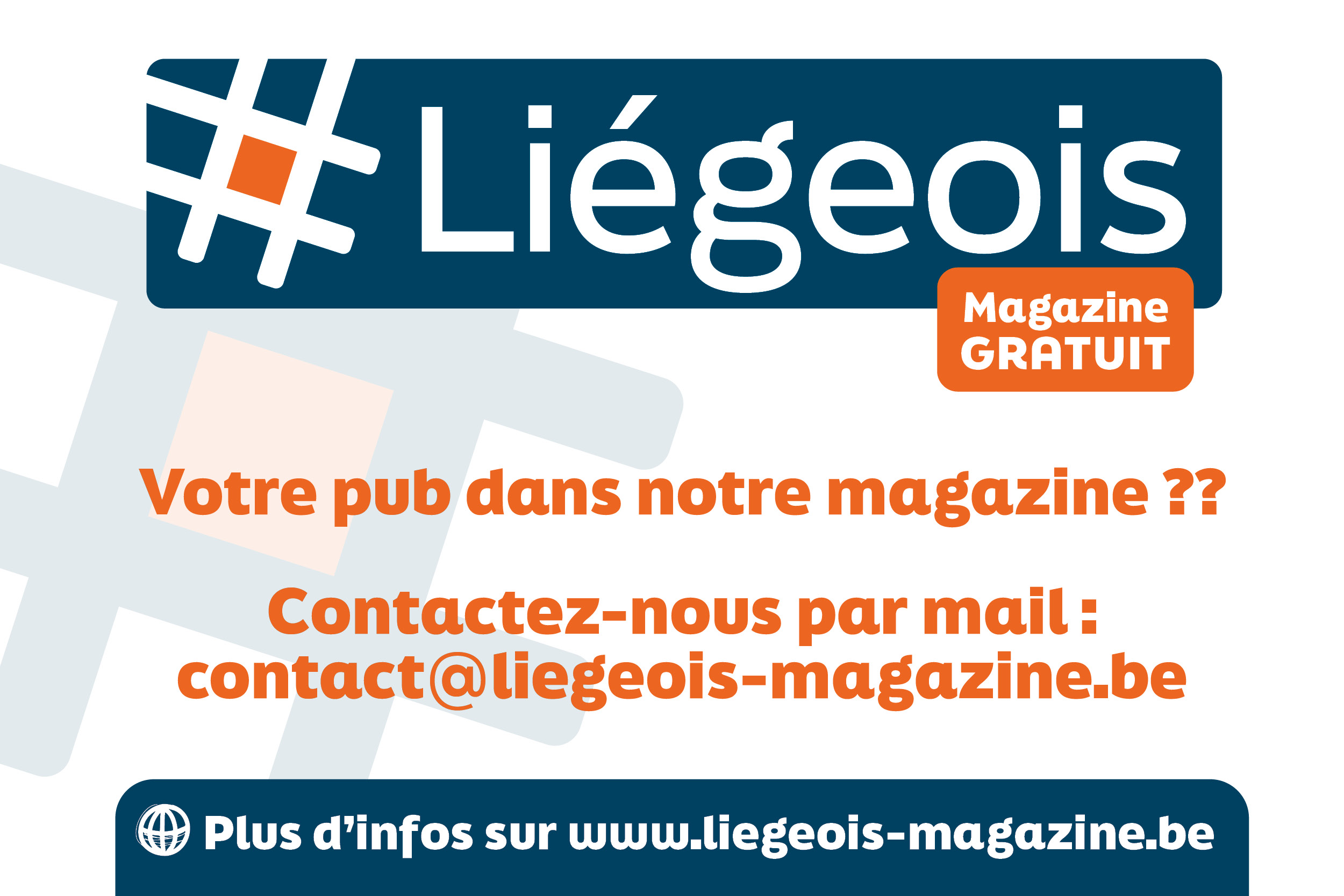 Votre publicité dans le magazine #Liégeois
