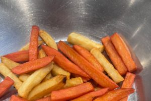 Des frites, oui mais des frites roses !